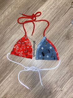 Bandana bra Red Summer Bra, Trendy Triangle Top Beach Bra, Summer Cotton Bra For Beach, Summer Cotton Beach Bra, Summer Beach Cotton Bra, Summer Beach Bra In Cotton, Adjustable Bra For Summer, Adjustable Summer Bra, Trendy Summer Triangle Top Bra