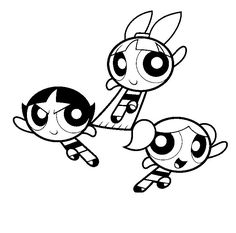 the powerpuff girls coloring pages