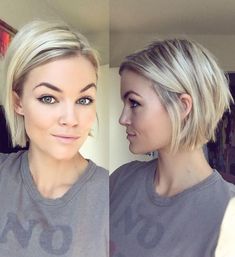 Blonde Chin-Length Bob Short Straight Bob Hairstyles, Straight Bob Hairstyles, Bob Hairstyles For Fine Hair, Short Hairstyle, Haircuts For Fine Hair, Short Bob Hairstyles, Great Hair, Hairstyles Haircuts