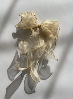 Linney Hair Bow Beige Nonsense Aesthetic, Gold Hair Bow, Sparkly Hair Accessories, Girly Pop, Pretty Quinceanera Dresses, Prom 2024, Fall Bows, Scrunchies Hair, Dorm Ideas