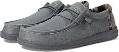 Amazon.com | Hey Dude Men's Wally Recycled Leather Travertine Size M8 | Men’s Shoes | Men's Lace Up Loafers | Comfortable & Light-Weight | Loafers & Slip-Ons