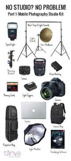 there are many items that can be used to make a photo shoot in the studio