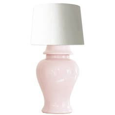 Ginger Jar Lamp - Multiple Colors - Liza Pruitt Functional Lamps, Beautiful Lamps, Pink Ginger, Pink Lamp, Ginger Jar Lamp, Clay Artist, Large Lamps, Cool Lamps, Room Goals