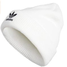 Nwt Adidas Originals Women’s Trefoil Beanie Women’s Fit Ribbed Knit Construction With Fold-Over Cuff. Embroidered White Adidas Trefoil Logo Graphic Embroidered On The Front. 100% Acrylic. Trendy Adidas Cotton Hat, White Adidas Sporty Baseball Cap, Adidas Streetwear Hats, Cheap Black Adidas Hat, Adjustable White Adidas Hat, Adidas Snapback, Adidas Baseball Cap, Adidas Bucket Hat, Adidas Beanie