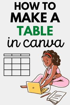 Canva Listing Template Mockup Printables To Sell, Aesthetic Canva Templates, Business Model Canvas, Pinterest Graphics, Canvas Learning, Make A Table