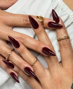 Stilleto Nails Designs, Fake Nail Tips, Glitter Gradient, Long Stiletto, Fake Nails With Glue, Almond Nails Designs, Burgundy Nails, Fake Nail, Fire Nails