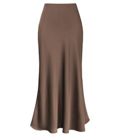 Lasaky - Sleek and Elegant High-Waisted Fish Tail Half Skirt with Smoothly Textured Finish Clothes Korean Style, High Rise Skirt, Party Rock, Fishtail Skirt, Coffee Color, Fish Tail, Long Skirts For Women, Half Skirt, Elegant Skirt