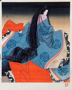 The Tale Of Genji, Tale Of Genji, Heian Era, Japanese Illustration, Traditional Japanese Art, Art Japonais