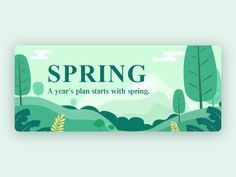 Spring Png, Spring Banner, Turn It Off, Spring Illustration, Fashion Typography, Custom Banner, Facebook Banner, Event Banner, Landscape Illustration