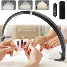 The half moon light is a flexible, portable lighting device suitable for facial spa, nail art, manicure, skin care, lash extensions, and more. The half moon light serves as the perfect fill light for beauty professionals. Eye Lash Tattoo, Nail Desk, Light Nail, Nail Table, Lamp Wire, Portable Lighting, Light Nails, Nail Essentials, Moon Light