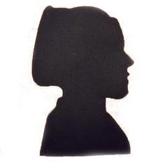 the silhouette of a person's head is shown against a white background with black shadow