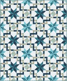 Sea Stars Downloadable Pattern by Needle In A Hayes Stack Stars Quilt Pattern, Quilting Books, Stars Quilt, Sea Stars, Star Quilt Patterns, Star Quilts, Panel Quilts, Book Quilt