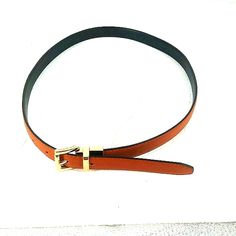 Steve Madden Cognac Belt, Size S, 37 1/2" L And 3/4" W, Man Made Materials Cognac Belt, Womens Black Belt, Steve Madden Sunglasses, Leather Obi Belt, Double Buckle Belt, Leather Jewels, Tan Belt, Leather Belt Bag, Studded Belt