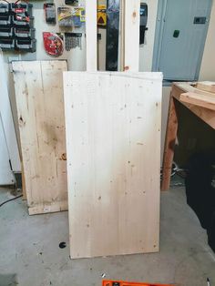 the unfinished door is ready to be installed