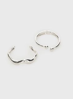 Bracelet   Pack of two, cuff design, silver-toned hardware   Main: 100% zinc alloy, Lining: 100% steel Bracelet Pack, Christmas Wishlist, Zinc Alloy, Silver Bracelets, Silver Earrings, Cuff, Silver