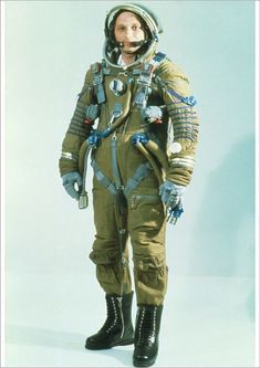 a man in an astronaut's suit and helmet