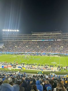 a football stadium filled with lots of people