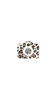 a white and black animal print square shaped object on a white background with the word love written