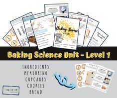 baking science unit - level 1 ingredients measuring cupcakes cookies bread