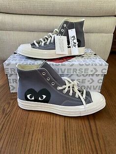 Converse X Comme Des Garcons, Cdg Converse, Trendy Shoes Sneakers, Jordan Shoes Girls, Fresh Shoes, Cute Nikes