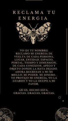 ¿nunca te he pasado de sentirte cansada/o o desganada/o sin motivos aparentes?  bueno, paso a contarte que nuestra energía muchas veces se queda en aquellos lugares, situaciones o personas que frecuentamos, incluso en objetos. Muchas veces no lo sabemos hasta que sentimos que algo de nosotros nos falta, que no tenemos ganas de nada y no sabemos por qué. Podés empezar a recuperarla no solo evitando volver a esos lugares o situaciones, sino también decretando con mucha fé. Ojalá te sirva ❤️ Angel Meditation, Spirit Animal Meaning, Spiritual Awakening Signs, Witch Quotes, Natural Magic, Witch Magic