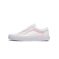 White / Pink Shoes Leather and textile upper Supportive padded collars Signature rubber waffle outsoles SKU: VN0A38G19XL... Spring Skate Shoes With Contrast Sole And Round Toe, Vans Sneakers With Textured Sole And Round Toe, Vans Sneakers With Textured Sole, Spring Skate Shoes With Textured Sole And Round Toe, Spring Skate Shoes With Cushioned Footbed And Round Toe, Spring Skate Shoes With Cushioned Round Toe, Spring Skate Shoes With Cushioned Footbed, Spring Streetwear Skate Shoes With Textured Sole, Spring Sporty Flat Skate Shoes