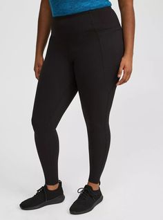 Fit Active Leggings, Sports Leggings, Athletic Wear, Jersey Knit Fabric, How To Do Yoga, Soft Fabrics, Full Length, Fitness Models, Plus Size