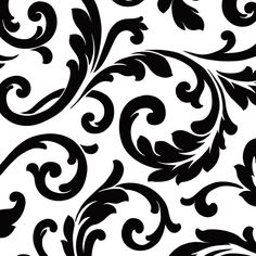 a black and white pattern with swirls