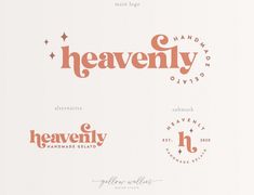 there are many different type of logos on this page, including one for heaven and the other for heaven