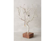 an image of a white tree with beads on it's branches and the words best 20 diy jewelry holder ideas on pinterest