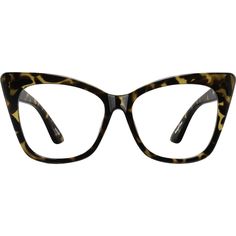 Be part of the glamorous set in these purr-fect cat-eye glasses. Made from glossy TR90 plastic the lightweight eyeglasses features a bold simplistic design that is surprisingly lightweight and comfortable. The look works well as both attention-grabbing glasses and chic sunglasses. It is available in red black or tortoiseshell. Please note: the minimum PD can be lowered down by 1 to 5mm for an additional $9 charge. | Zenni Women's Cat-Eye Prescription Eyeglasses Tortoise Shell Plastic Eyeglasses Design, Cat Eyeglasses, Diamond Face Shape, Eye Prescription, Stylish Eyeglasses, Chic Sunglasses, Tortoise Shell Cat, Rim Design, Zenni Optical