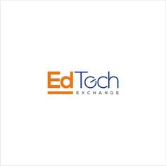 the logo for ed tech exchange, which has been designed to look like an orange and blue