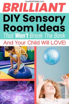 the words brilliant diy sensory room ideas that won't break the bank and your child will love