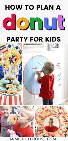 how to plan a donut party for kids