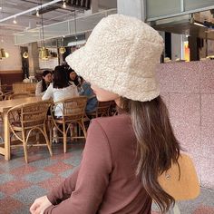 Teddy Bucket Hat Lamb Plush, Winter Bucket Hat, Bucket Hat Women, Trendy Hat, Cap Fashion, Casual Cap, Hat Women, Fisherman Hat, Hat For Man