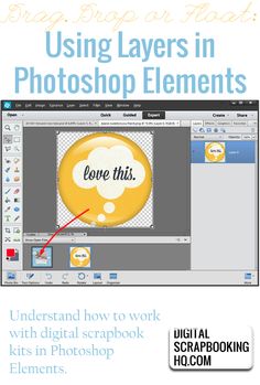 the cover of using layers in photoshop elements