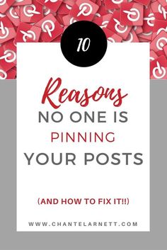 the words 10 reasons no one is pining your posts and how to fix it