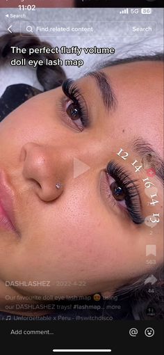 Doll Eyelash Mapping, Dolleyelashes Map, Doll Eyelash Extensions Volume, Short Fluffy Eyelash Extensions, Lash Maps For Hooded Eyes, Hybrid Doll Eye Lash Extensions Map, Volume Set Lash Extensions Mapping, Almond Eye Shape Lash Extensions