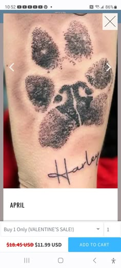 an image of a tattoo on someone's arm