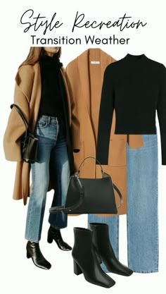 Casual Winter Outfit, Looks Jeans, Fall Transition, Mode Boho, Chic Casual, Camel Coat