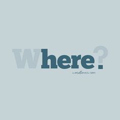 the words where are they? written in blue on a gray background with an arrow pointing up