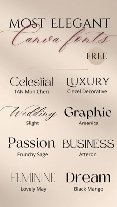 the most elegant font styles for your business