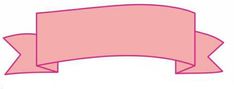 a pink ribbon with a white background