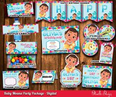 the birthday party package includes personalized items for children