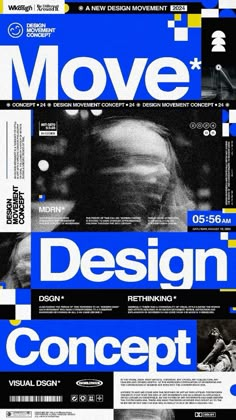 a poster with the words design concept on it