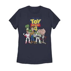 On the road of life, there are old friends, new friends, and Pixar Toy Story styles that change you! Forky might think he's only meant for soup or chili but Woody and all of Bonnie's toys know he can be so much more! Help Forky learn how to be a toy with the help of Toy Story 4 movie tees, tanks, and hoodies or new/old friends like Bo Peep, Jessie, Buzz Lightyear, Bunny, and Ducky. Size: large. Color: navy blue. Gender: female. Age Group: adult. Pattern: Fictitious Character. Material: Cotton. Cute Toy Story Shirts, Jessie Toy Story Shirt, Toy Story T Shirt, Toy Story Shirts Adults, Toy Story Character, Toy Story Womens Shirt, Character Logo, Toy Story Characters, Movie Tees