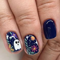 Nail Inspo Summer Easy Nail Polish Ideas, Nail Polish Ideas Easy, Easy Nail Polish, Nail Inspo Summer, Nail Polish Ideas, Confetti Nails, Little Ghost