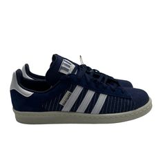 Adidas Campus 80s “Tokyo” Dark Blue Colorway Size 9 Authentic Gy4588. New Without Box Regular Fit Lace Closure Textile Upper Leather Lining Rubber Outsole Imported Product Color: Dark Blue / Cloud White / Off White Product Code: Gy4588 Adidas Blue Mid-top Sneakers, Adidas Casual Navy Sneakers, Retro Blue Adidas Sneakers, Adidas Campus 80s, Brown Leather Sneakers, Adidas Tubular Shadow, Turf Shoes, Adidas Basketball Shoes, White Tennis Shoes