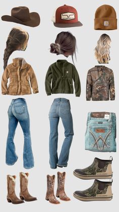 Punchy Western Outfits, Western Summer Outfits, Country Jeans, Outfit Collages, Job Clothes