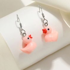 This Adorable Pair Of Pastel Blue Rubber Ducky Duck Earrings Is A Wonderful Addition To Your Wardrobe And Your Style! A Cute Pair! Grwmhr006000wrn Novelty Pink Earrings For Summer, Cute Orange Jewelry For Party, Cute Pink Jewelry For Summer, Cute Orange Party Jewelry, Cute Pink Summer Jewelry, Peach Earrings For Summer Gift, Cute Hypoallergenic Summer Earrings, Cute Hypoallergenic Earrings For Summer, Cute Drop Earrings For Summer